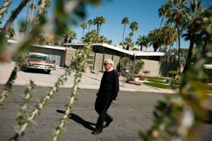 Architect William Krisel Walking in Twin Palms